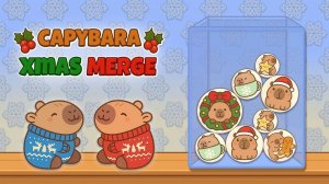 Holiday Capybara Merge Puzzle