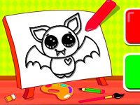Children Bat Coloring Activity
