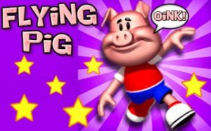 Flying Pig Food Catch Adventure