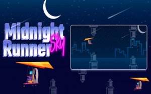 Midnight Sky Runner Arcade Flyer